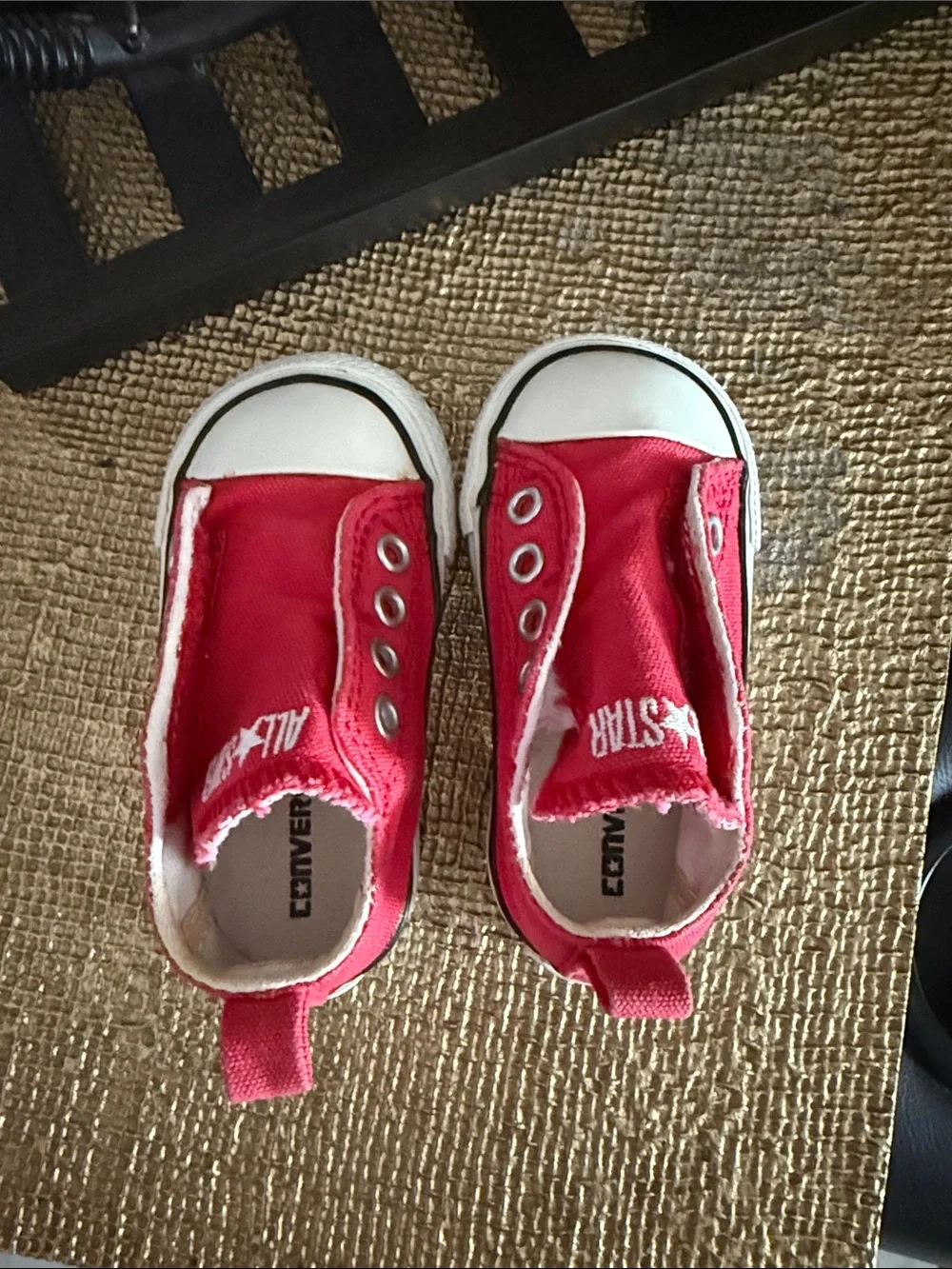 Converse babys Red Slip-On All Star Sneakers